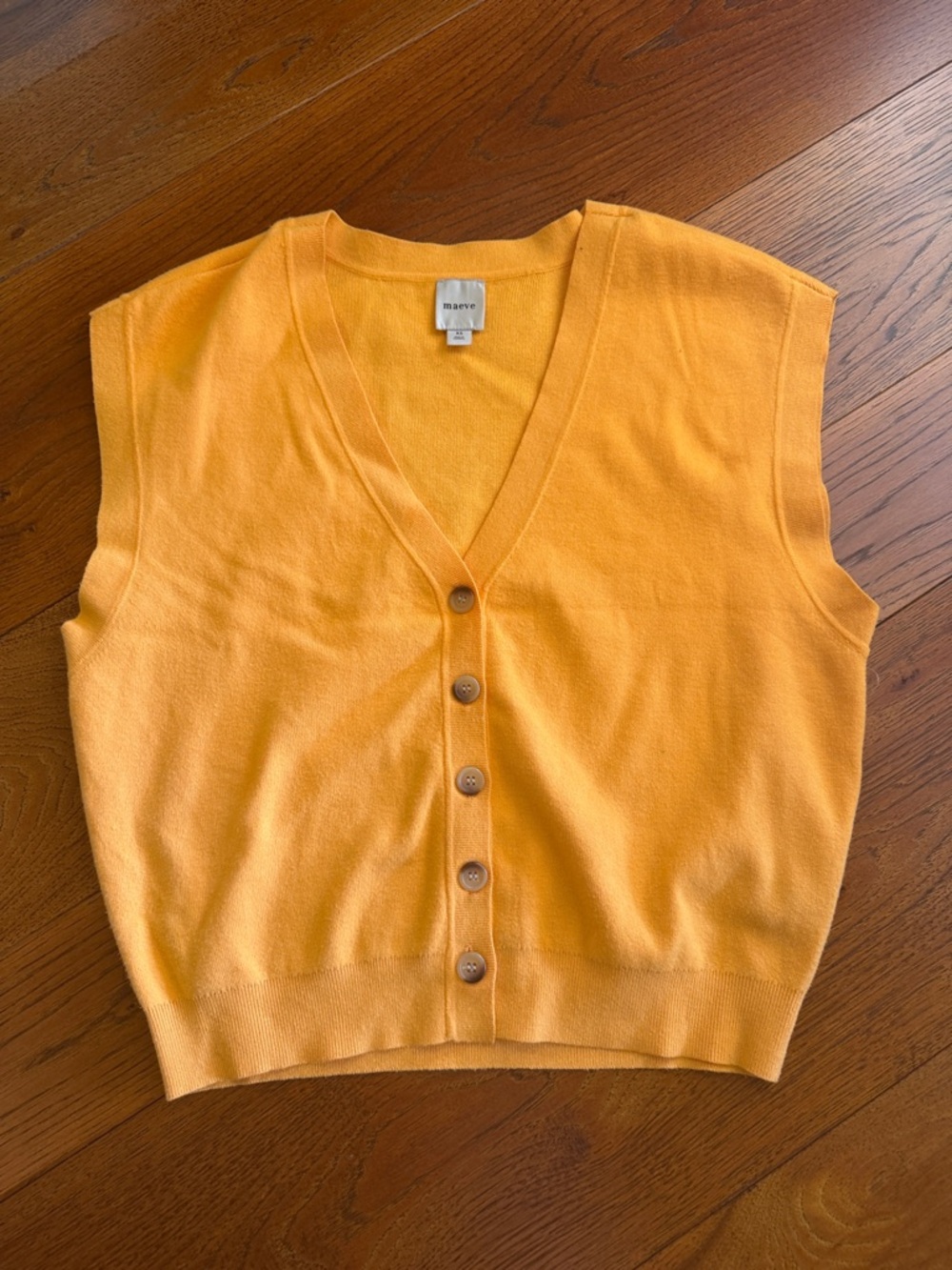 Anthropologie Maeve Slouchy Cardigan Sweater Vest - Picture 3 of 8